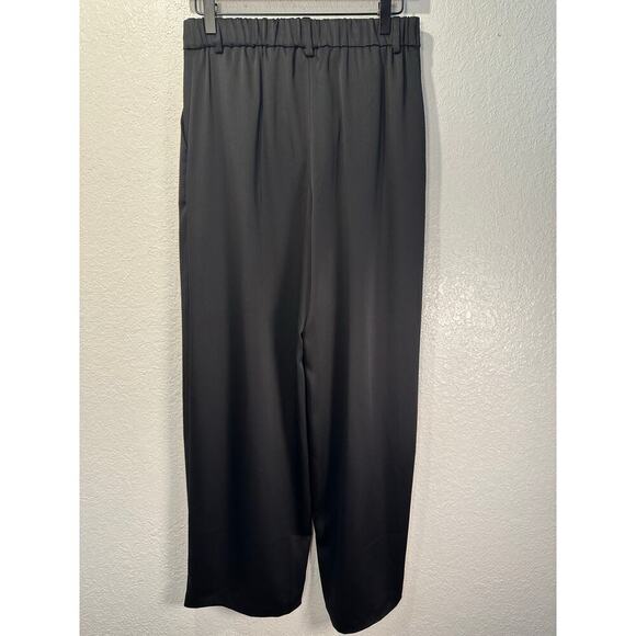 NWT Dannijo Size Small Noir Boss Pleated Trousers Wide Leg Designer Luxury Chic - Picture 6 of 13